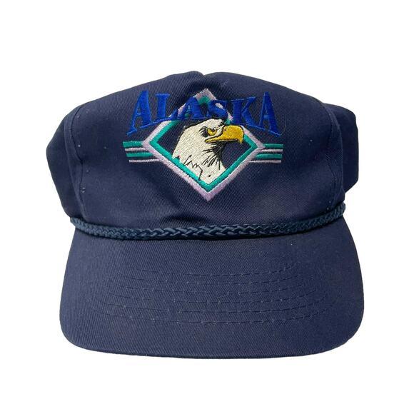 IAAC | Accessories | Vintage Alaska Bald Eagle Rope Baseball Hat Iaac ...